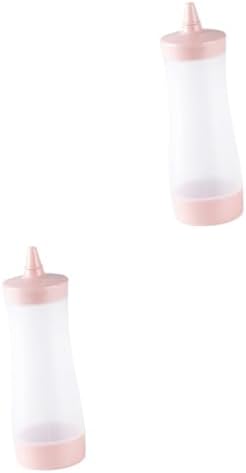 Garneck Pink Salad Dressing Squeeze Bottles 2 pack