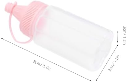 Luxshiny 4-Piece Squeeze Bottles for Honey Condiments Reusable Salad Dressing Containers
