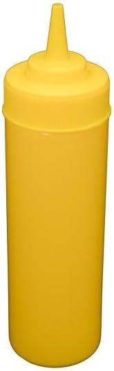 6-Pack of 12 oz Squeeze Bottles with Wide Mouth for Condiments