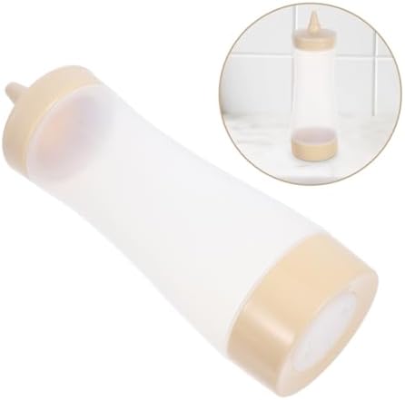 Non-Spill Cream Sauce Bottles by PHENOFICE Easy Squeeze Clean