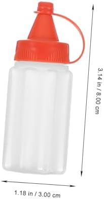4-Pack Reusable Squeeze Bottles for Condiments - Mess-Free Space-Saving Design