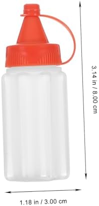 CollBath - 4 Reusable Squeeze Bottles for Easy Kitchen Storage
