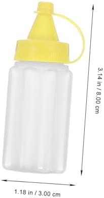 4 Pcs Reusable Squeeze Bottles for Kitchen Needs
