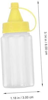 4-pack LABRIMP Squeeze Bottles - Store Squeezable Condiment Sauce Bottles