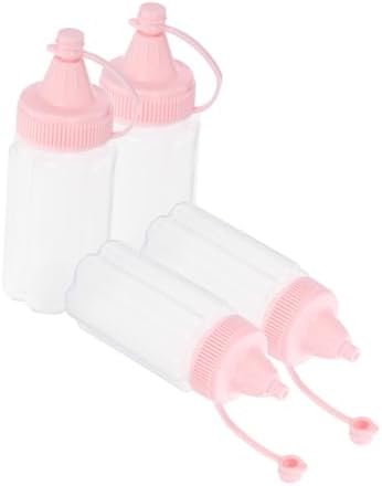 DECHOUSSturdy 4-Piece Cat Claw Squeeze Bottles 60mlEssential Kitchen Storage Gadgets