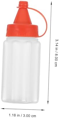 Hoement Reusable Condiment Squeeze Bottles