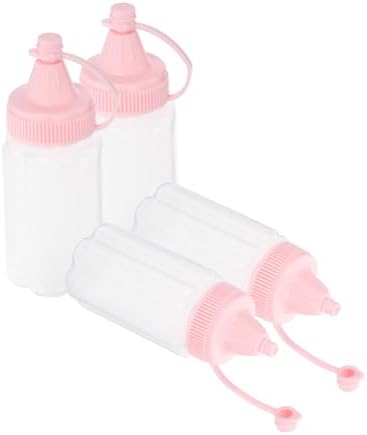 Zerodeko Squeeze Bottles Set of 4 for Condiments