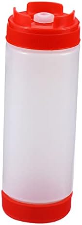 Luxshiny Dual-Headed Squeeze Sauce Dispensers 20oz Fishnet-Style