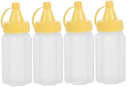 OKUMEYR 16-Piece Small Squeeze Bottles for Salad Dressing Condiments