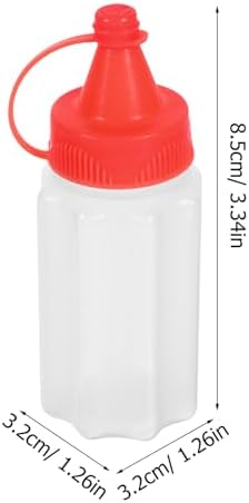mini condiment squeeze bottles set 4