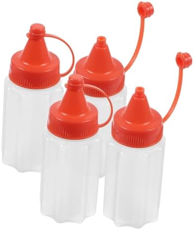 BIUDECO 4-Piece Squeeze Condiment Bottles