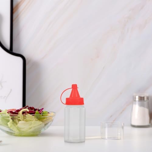 mini condiment squeeze bottles set 4