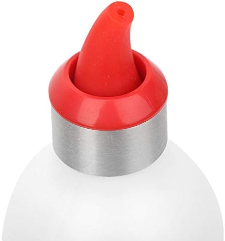 Zerodis Squeeze Bottle Red Leak-Proof Refillable Condiment Container for Kitchen Use