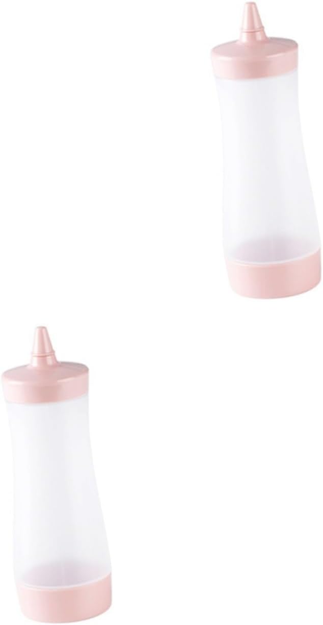 Garneck Pink Salad Dressing Squeeze Bottles 2 pack