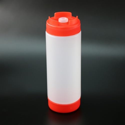 20 Oz Inverted Design Condiment Squeeze Bottle Refillable for Salad Dressing