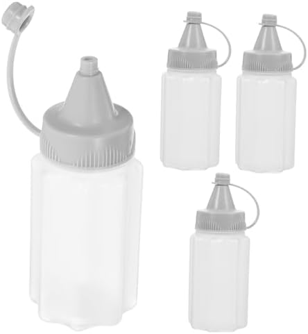 Mikinona Mini Refillable Ketchup Honey 4PCS Ultimate Compact Kitchen Solution