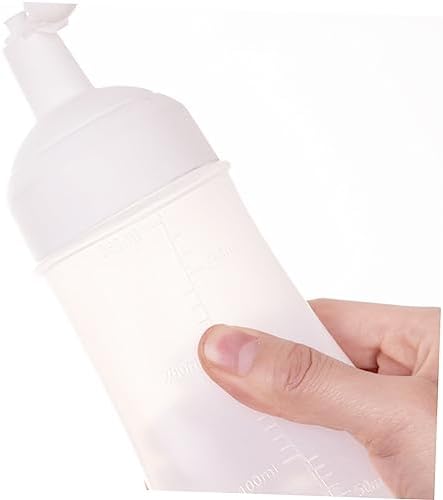 2x 350ml Squeeze Bottles Kitchen Condiment Dressing Dispensers