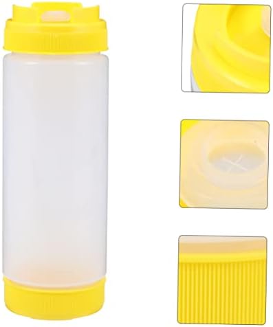 Luxshiny Dual Headed Squeeze Bottle 20oz for Condiments Oil Control BBQ Entertaining