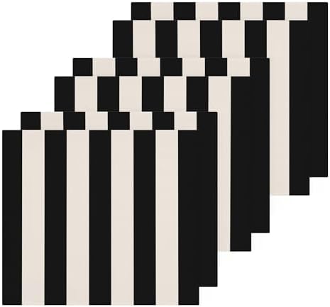 Stripes 12x12 Cotton Washcloths Soft Absorbent Durable