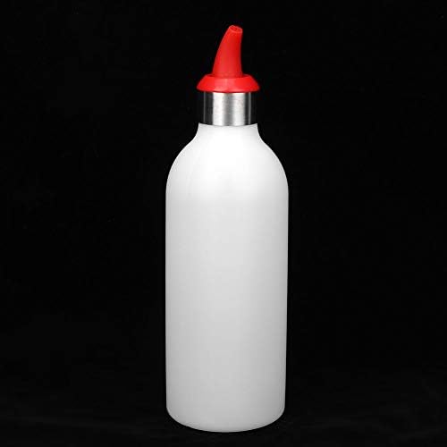 Zerodis Squeeze Bottle Red Leak-Proof Refillable Condiment Container for Kitchen Use