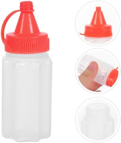 mini condiment squeeze bottles set 4