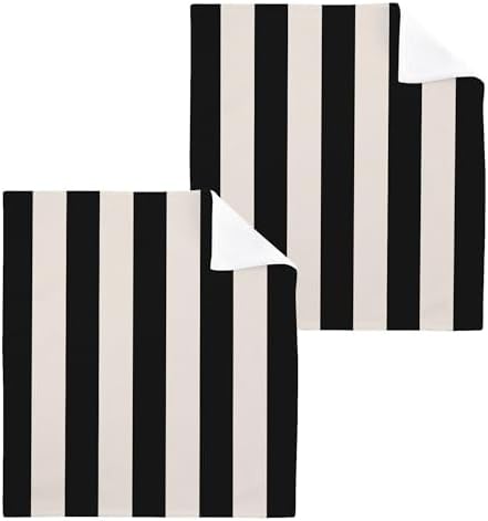 Stripes 12x12 Cotton Washcloths Soft Absorbent Durable