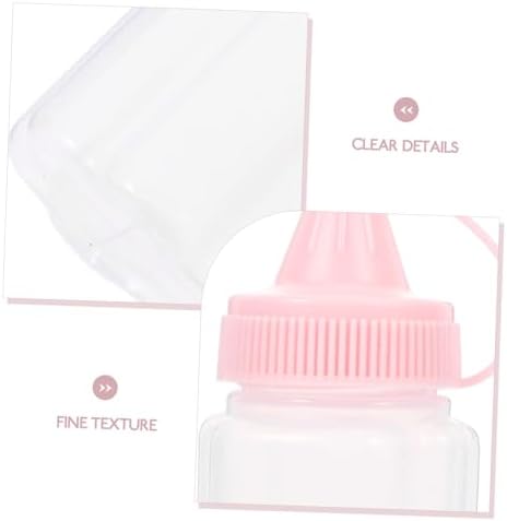 Luxshiny 4-Piece Squeeze Bottles for Honey Condiments Reusable Salad Dressing Containers