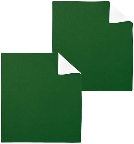 2 Pack Green Pastel Color Washcloths