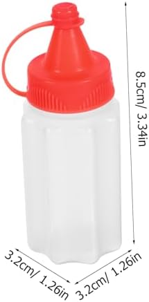 16 Pcs Mini Condiment Squeeze Bottles Set