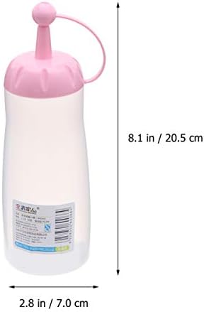 Zerodeko 440ml Salad Dressing Squeeze Bottles with Easy-close Lid