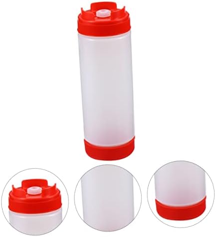 Double Head Squeeze Bottle 20oz Premium Condiment Dispenser for Kitchen Dining