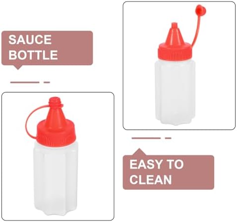 mini condiment squeeze bottles set 4