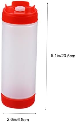 Double Head Squeeze Bottle 20oz Premium Condiment Dispenser for Kitchen Dining