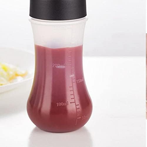 Refillable Condiment Squeeze Bottle with Lip 5-Hole Nozzle