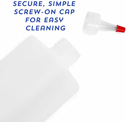 7-Pack Squeeze Bottles Resealable Clear Dispensers