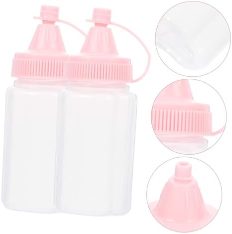 4 Pack Honey Container Squeeze Bottles - Condiment Squeeze Bottles for Kitchen Organization