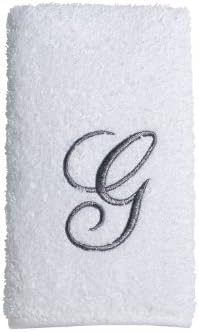 Avanti Linens Towel Set WhiteSilver Script 3PC