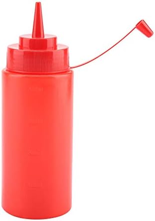 10-Piece 460ml Plastic Squeeze Condiment Bottles Dispense Oil Vinaigrette Crafts Smoothly