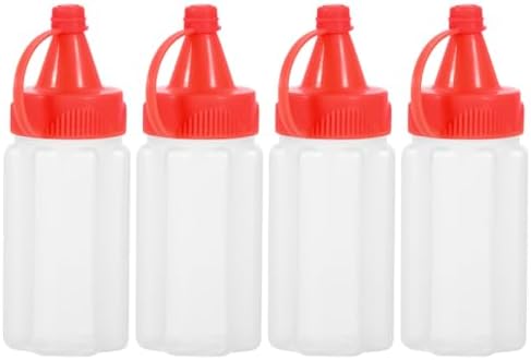 mini condiment squeeze bottles set 4