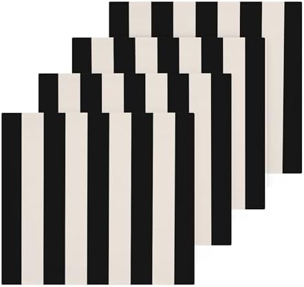 Stripes 12x12 Cotton Washcloths Soft Absorbent Durable