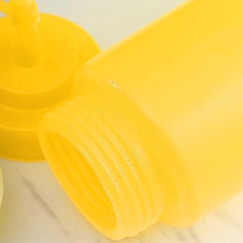 3-Piece Yellow Plastic Squeeze Bottles Effortless Living