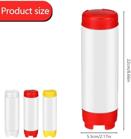 16 oz Inverted Plastic Squeeze Bottles