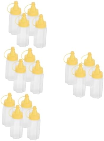 OKUMEYR 16-Piece Small Squeeze Bottles for Salad Dressing Condiments