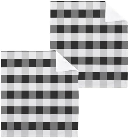 Soft buffalo plaid washcloths