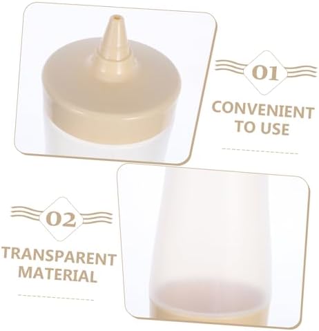 Non-Leakage Durable Squeeze Condiment Bottles Set