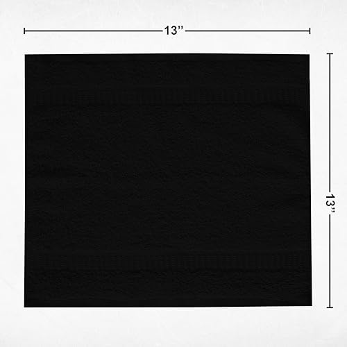 GOLD TEXTILES 100 Cotton Washcloth - 12 Pack