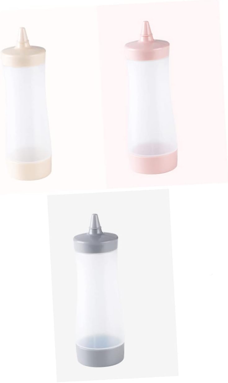 Garneck Pink Salad Dressing Squeeze Bottles 2 pack
