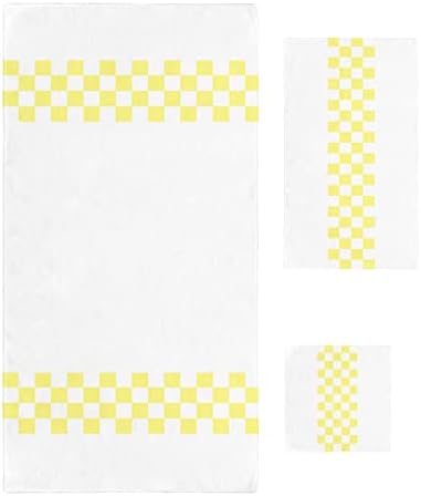 High-Quality Abstract Lattice Towels Set