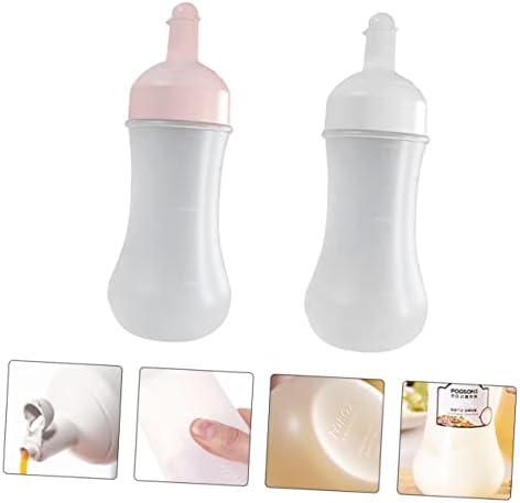 Garneck 2Pcs 350ml Squeeze Bottles for Ketchup Jam and Sauce 1