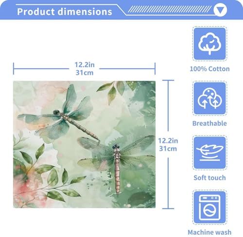 YETTASBINDragonfly Washcloth - Soft Reusable Perfect for Washroom Travel